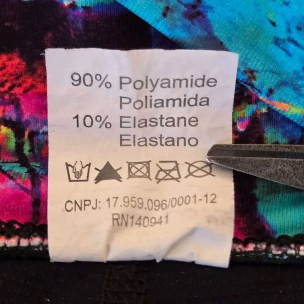 Dona Jo Womens Pink Turquoise Abstract JoJo Fly Skort Size Small
